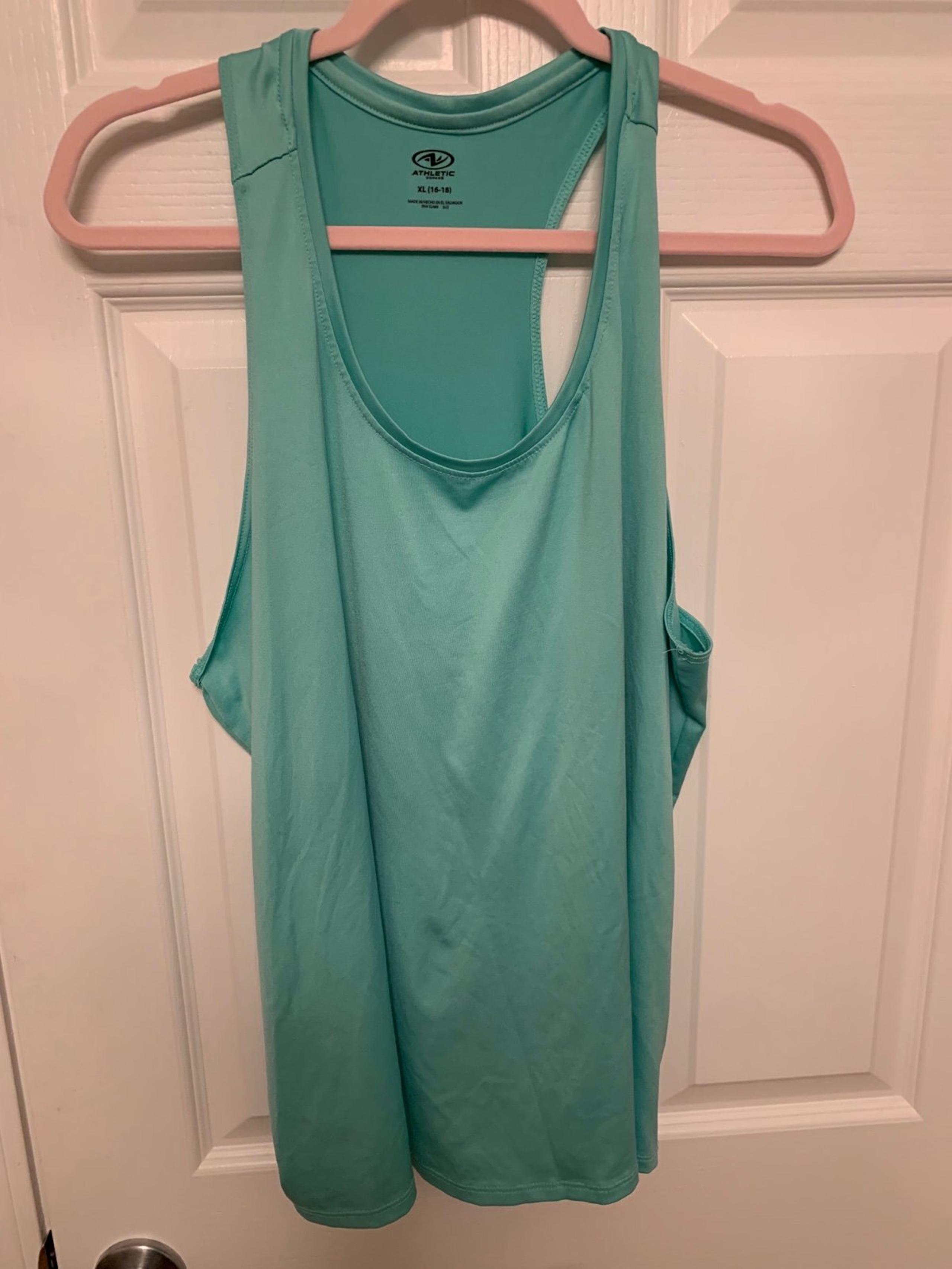 Athletic Works aqua work out tank top. Size XL