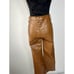 NEW Good American Faux Leather Good Legs Mini Boot Cut In Caramel002 size 4/27