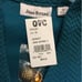WOMANS JOAN RIVERS MILITARY CADET JACKET TURQUOISE NWT 2X