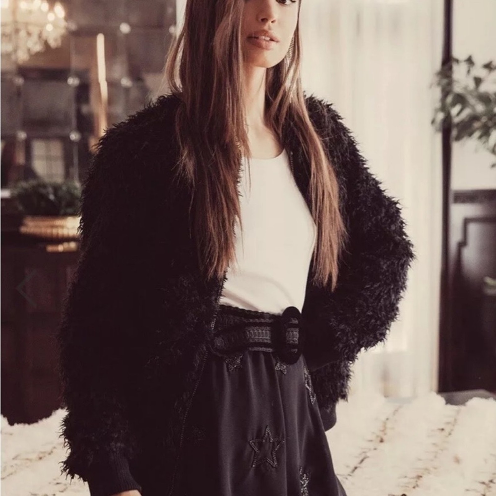 New Chaser x Revolve Lamby Teddy Bomber Jacket
