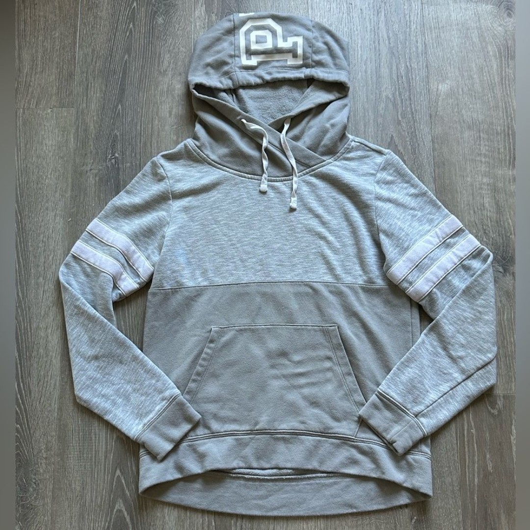 Victoria's Secret PINK Hoodie Sweatshirt Perfect Logo Pullover Grey Gray Size S