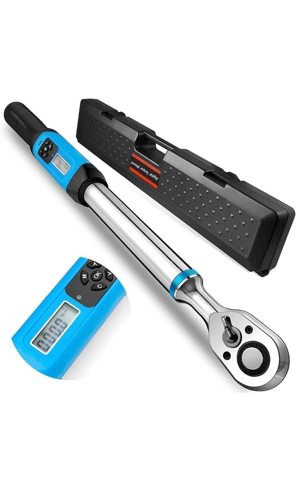 Digital Torque Wrench 1/2" Drive ,12.5-250 ft.-lb./17-340 N.m., Electronic Torqu