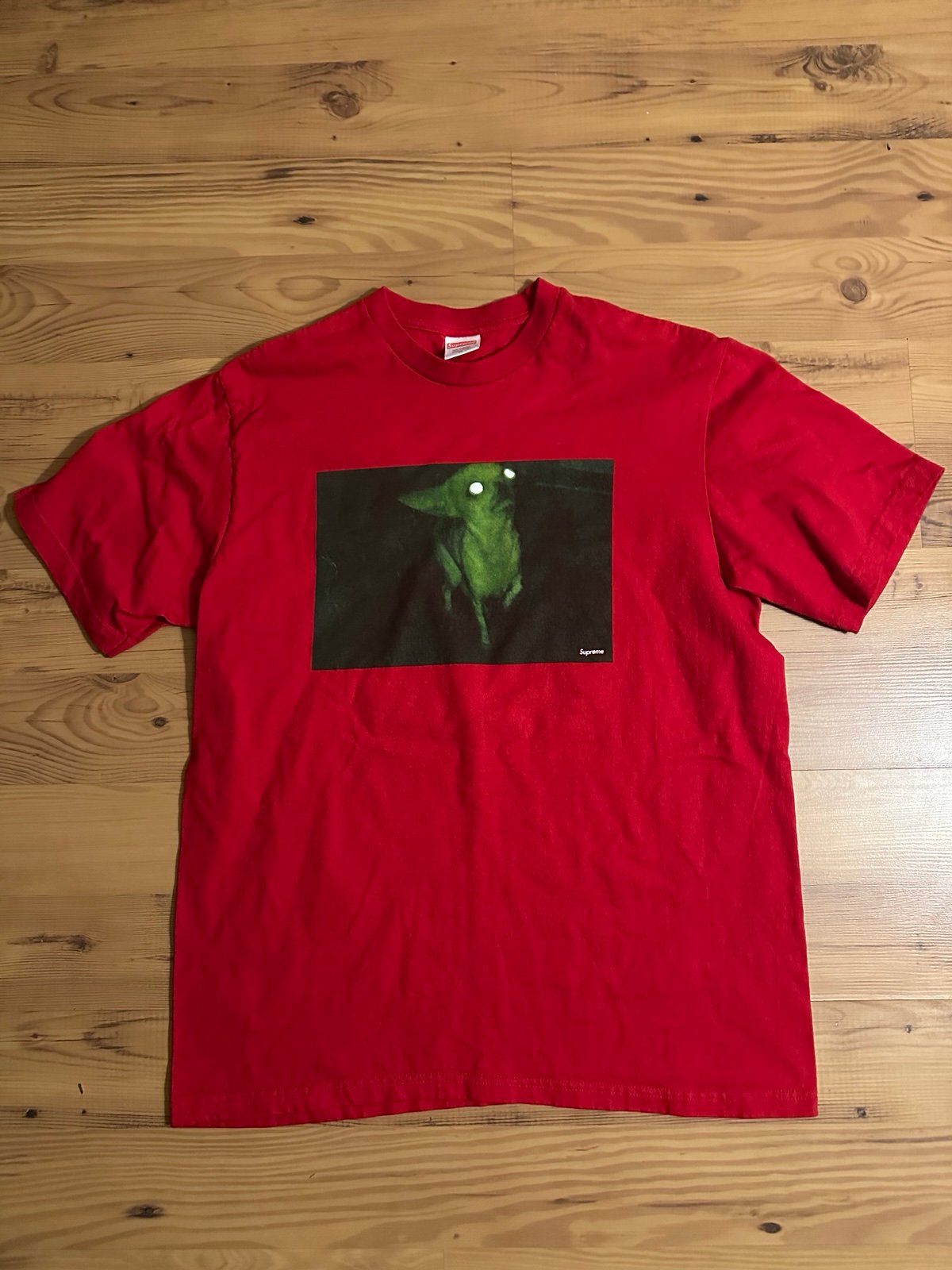 Men's Medium FW18 Supreme x Chris Cunningham Chihuahua Red T-Shirt