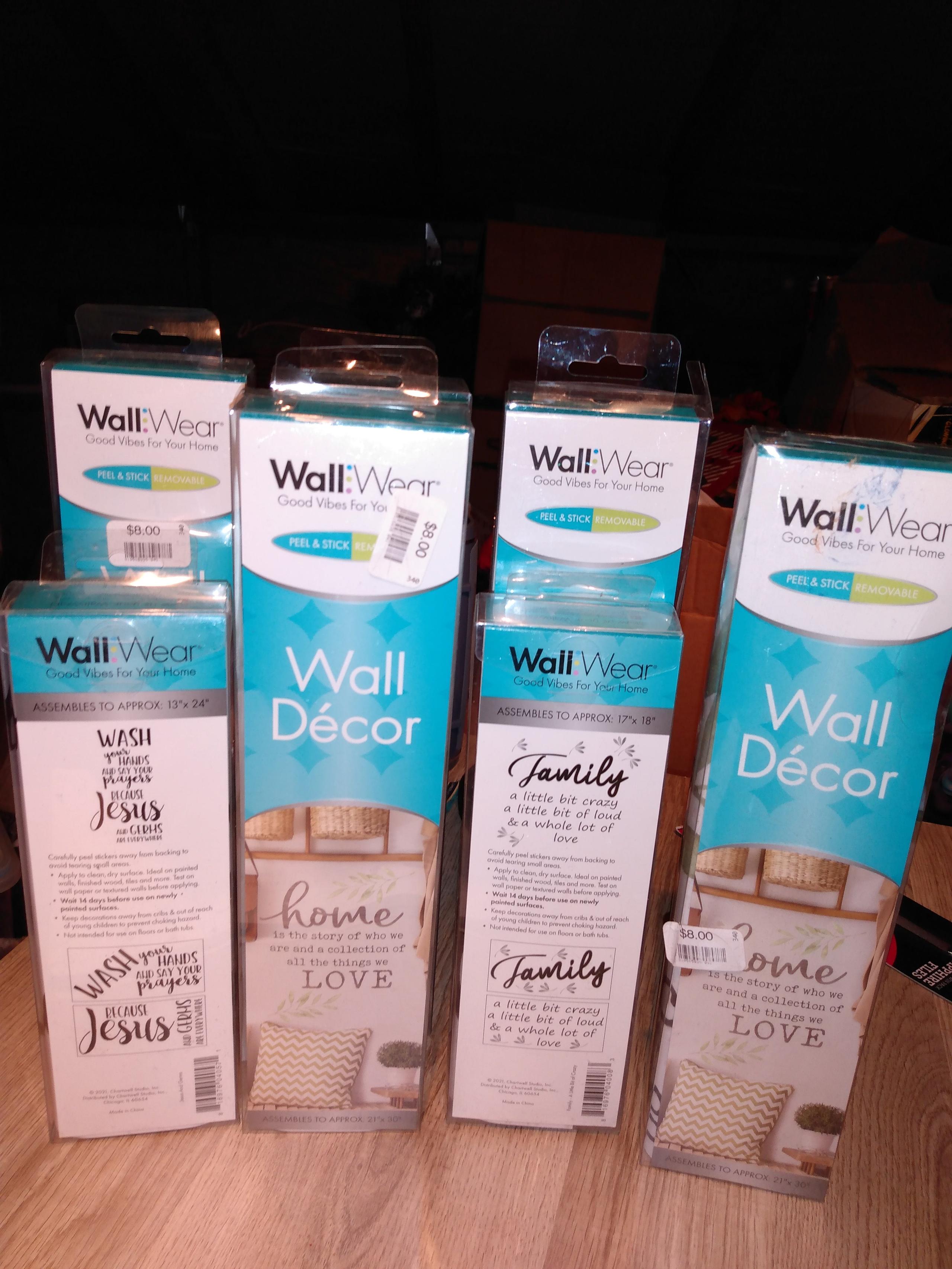 Wallwear peel and stick