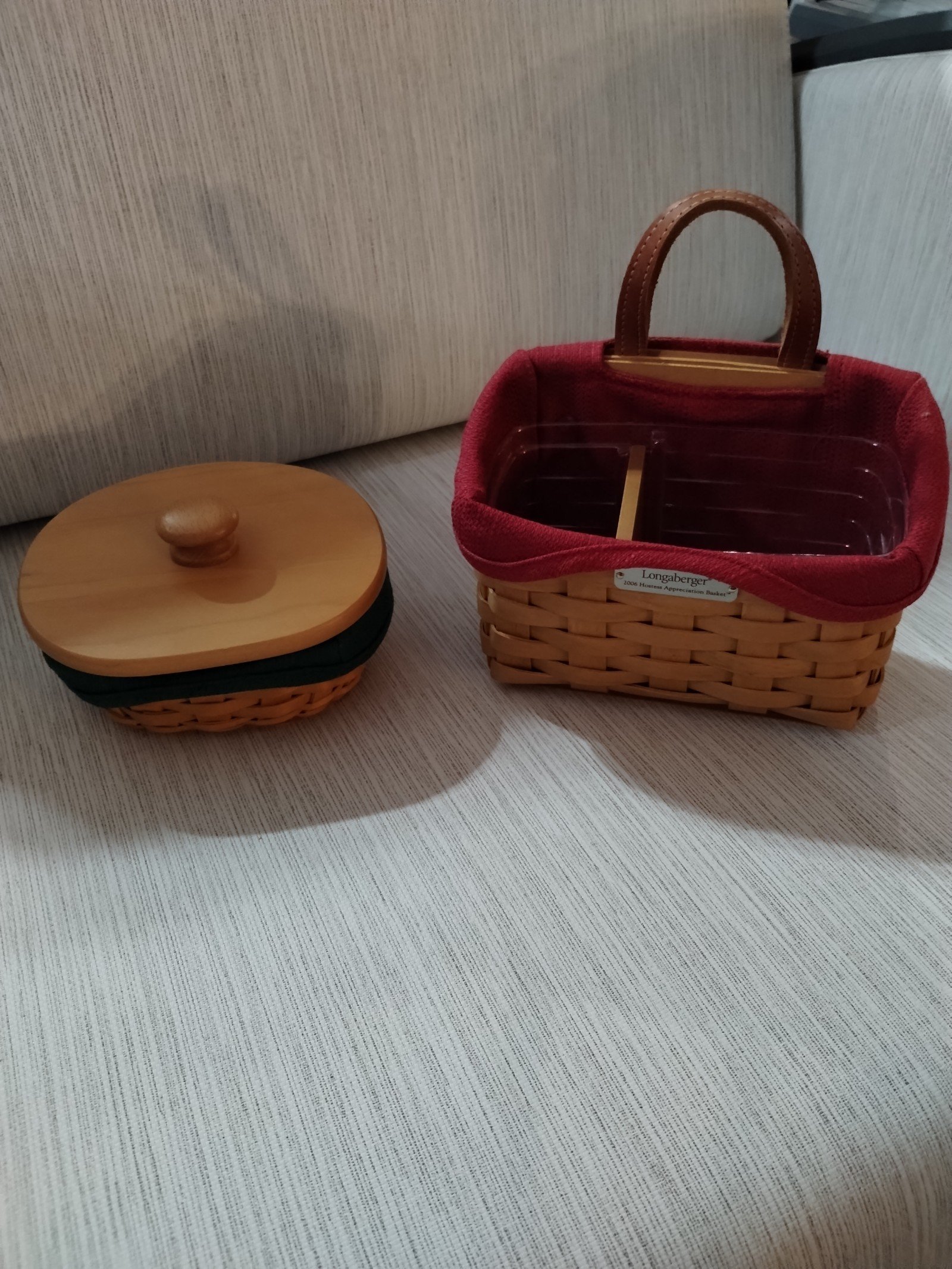 Longaberger 2002 & 2006 hostess appreciation baskets