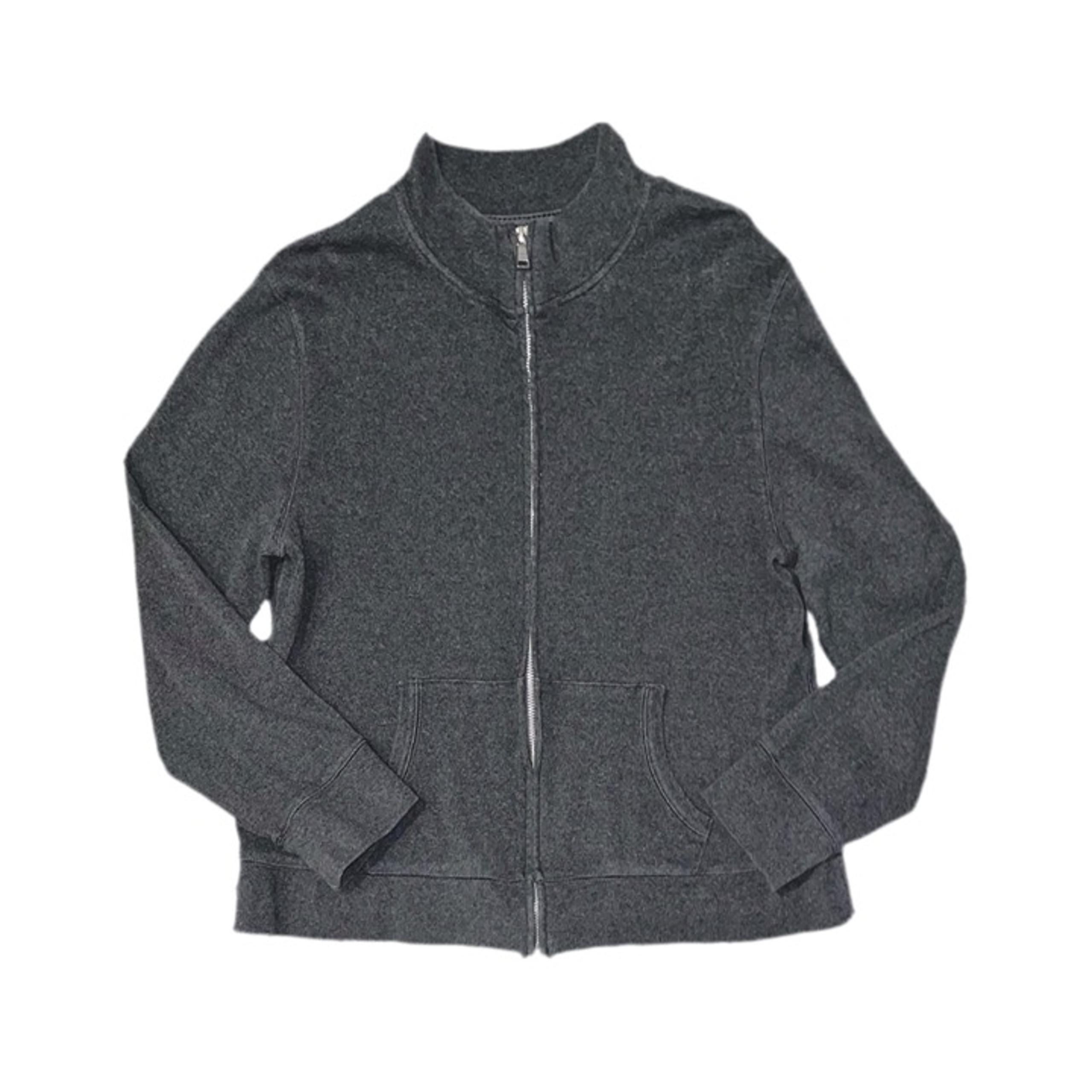 SONOMA Women's Dark Grey Full Zip Long Sleeve Sweatshirt