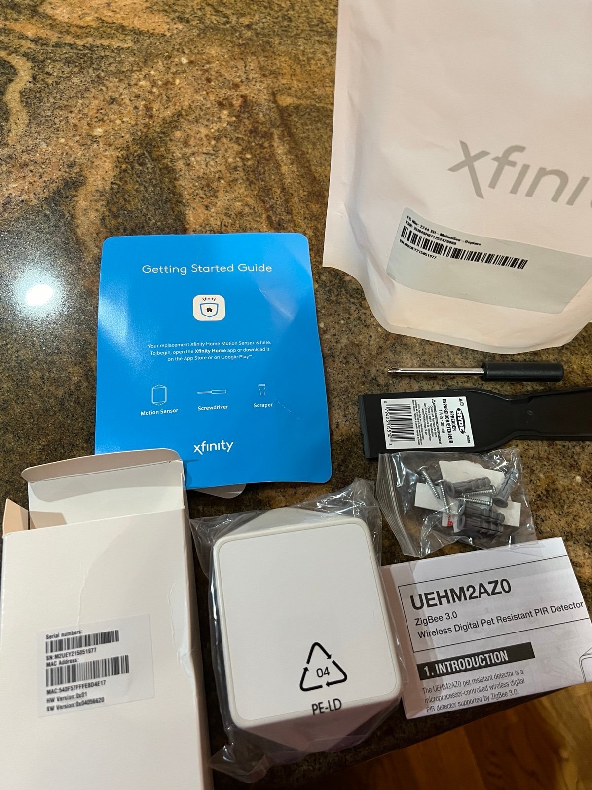 Xfinity Wireless Digital Pet Resistant PIR Detector ZigBee Motion Sensor-New
