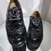 John Fluevog Vintage Classics Chunky Black Leather Dress Shoes Size M 5.5 W 6.5