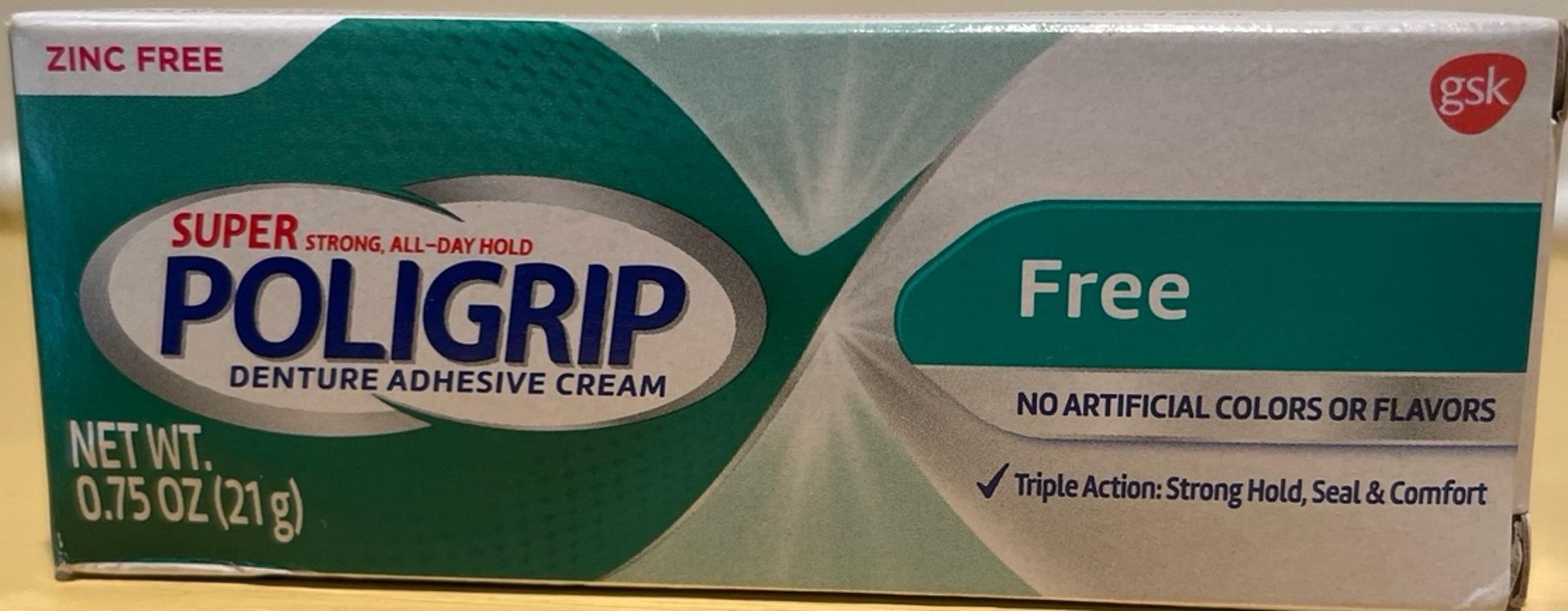 Poligrip Free