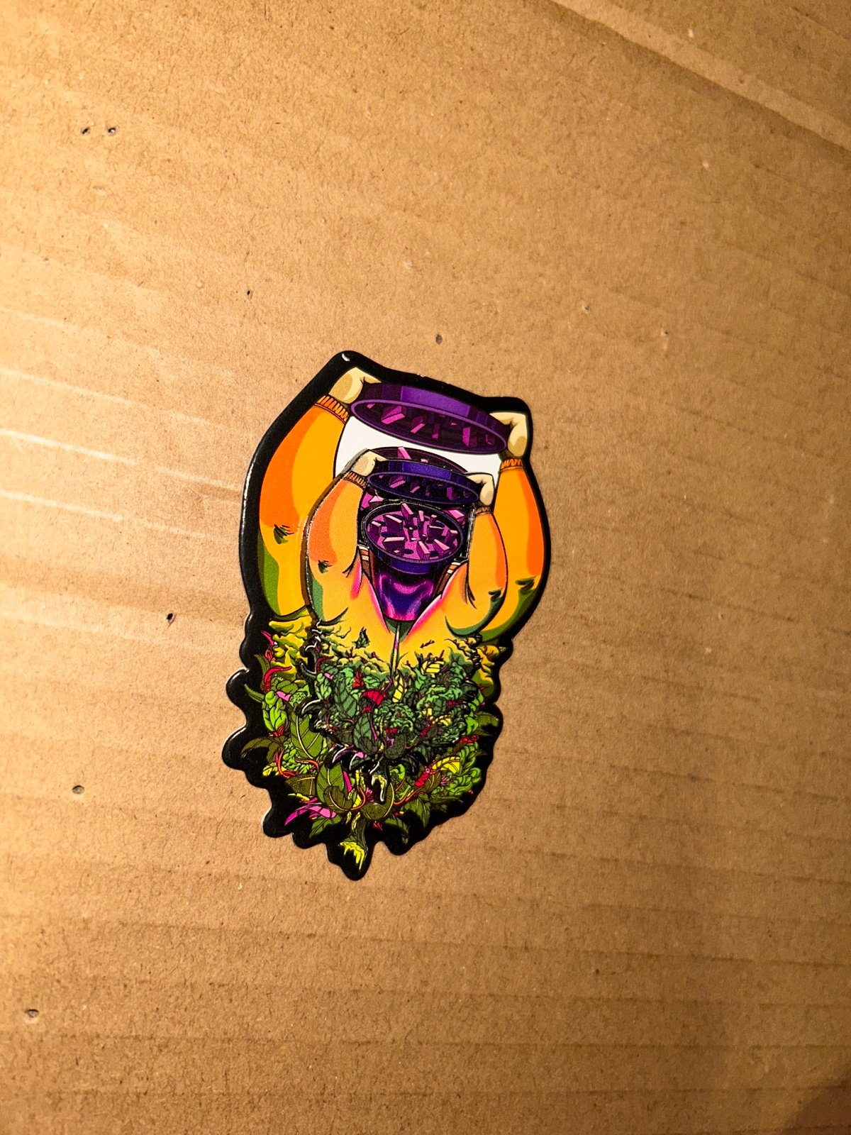 Ganja white night grinder pin