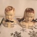 1950s Stanford Art Pottery Sandy and Jean Wall Pocket Head Vase Planters