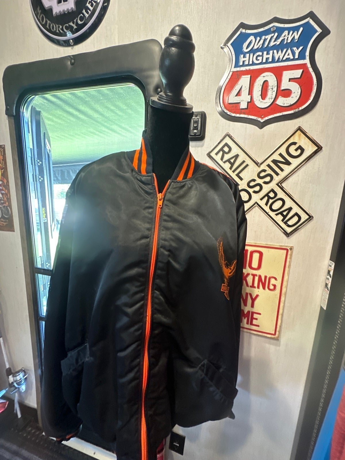 Vintage Harley Davidson nylon jacket