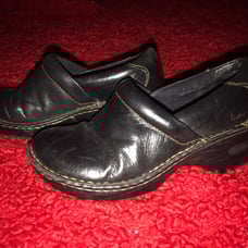 Work Shoes BORN Wms 7 Black Leather