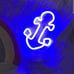 NEW Lovely Blue Anchor LED Light Up Decor ( sea ocean home decor wall