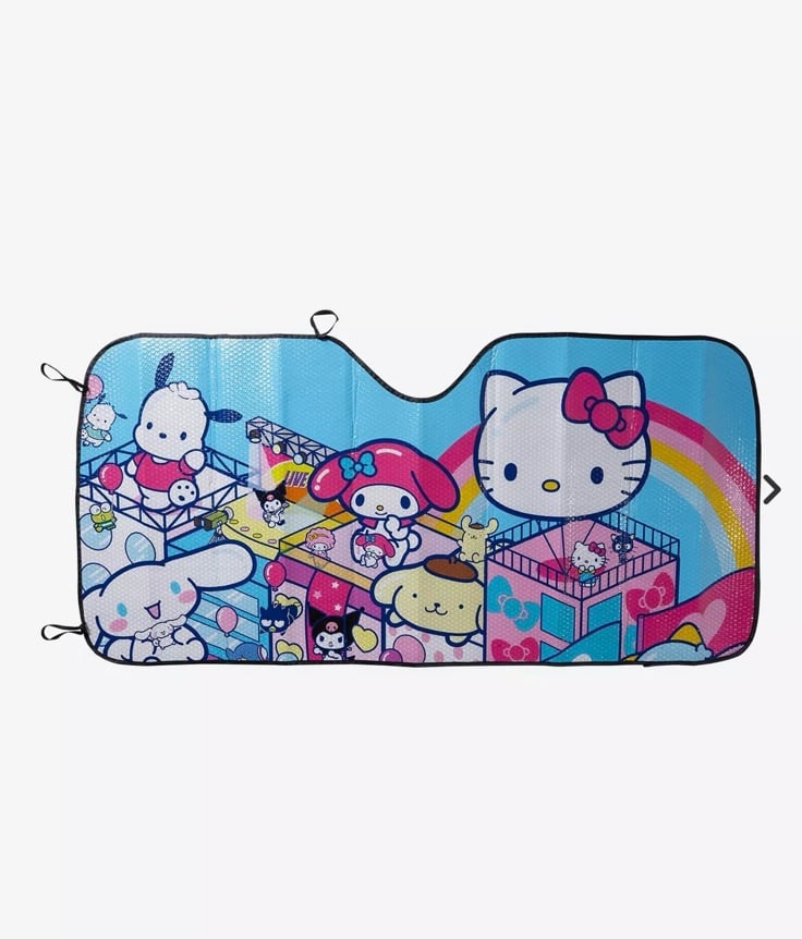 Hello kitty and friends balloon car sun shade