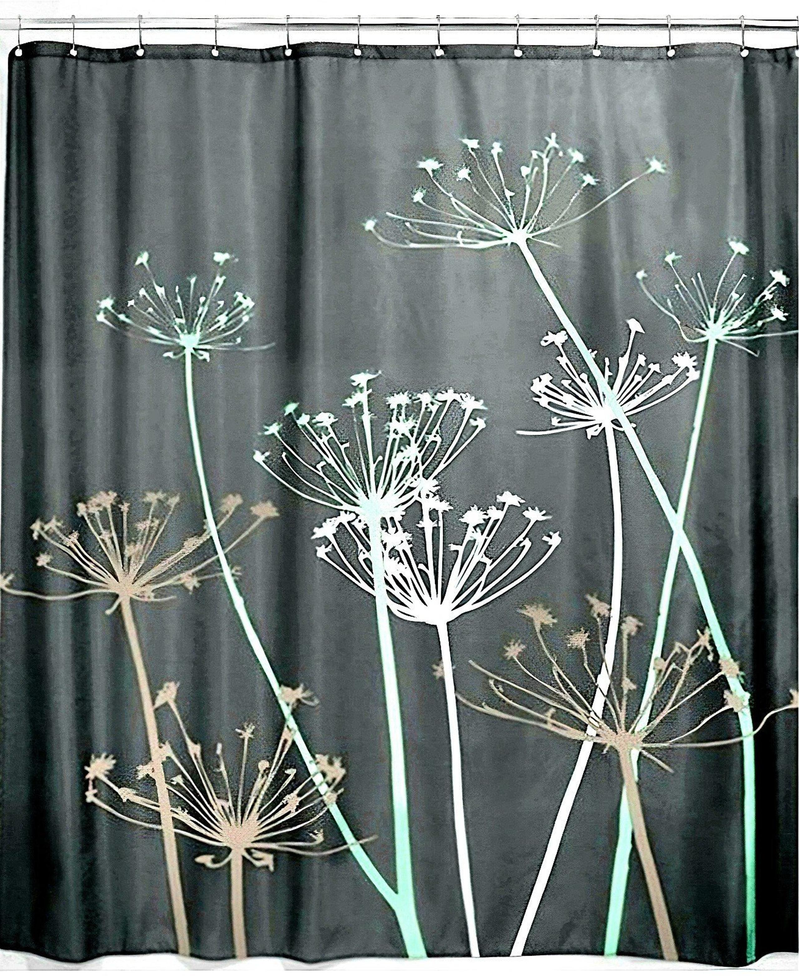 NWT iDesign Fabric Shower Curtain (HOOKS NOT INCLUDED) 72"Wx72"H