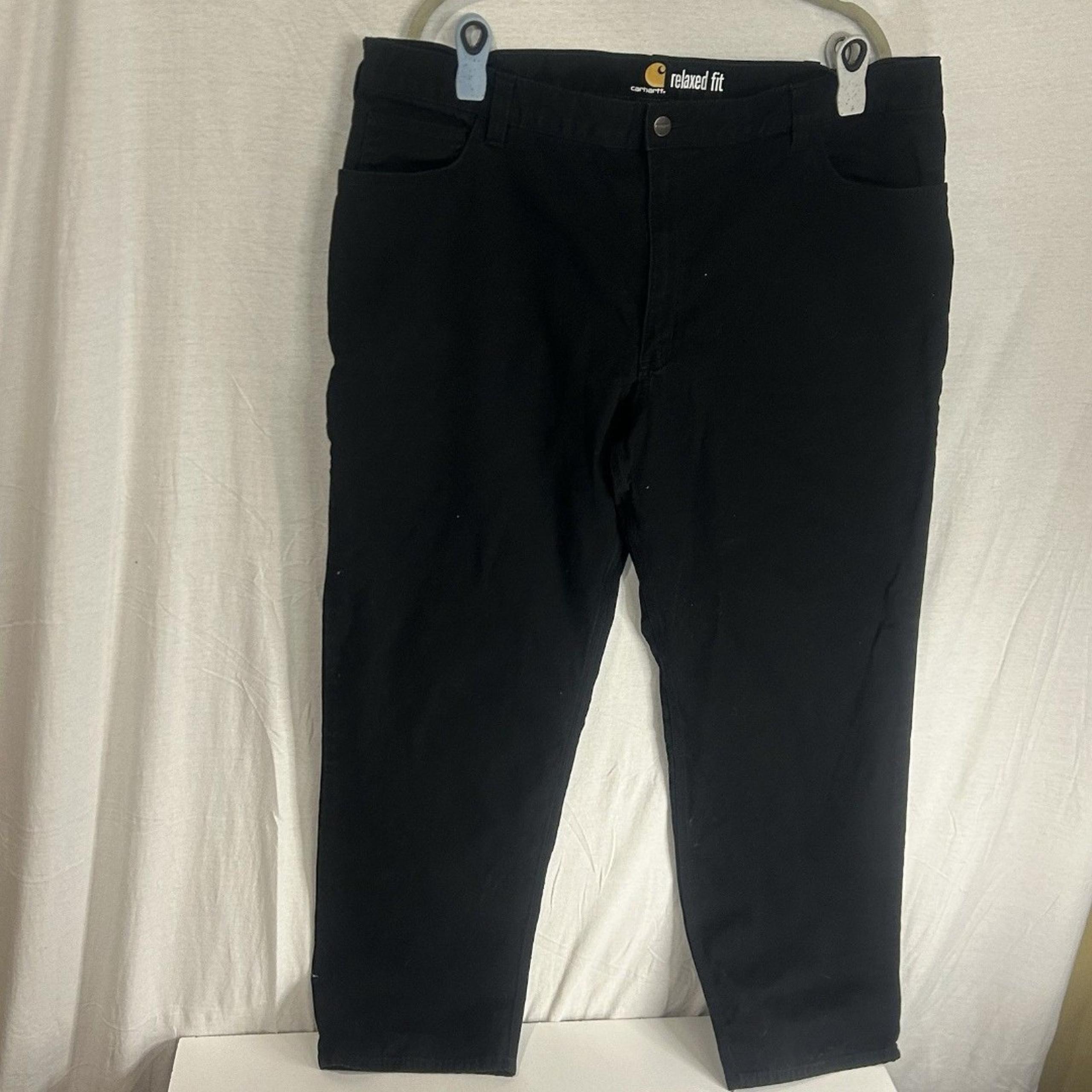 Carhartt Denim Men’s Relaxed Fit Black Work Jeans Size 42x 32