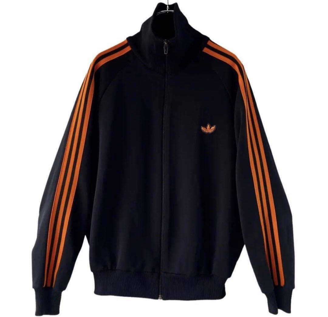 80s Adidas design color track jacket