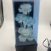 Vintage Fiber Optic Color Changing Purple Flowers Lamp.