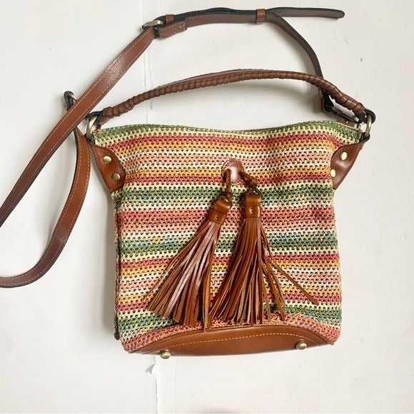 Patricia nash torresina leather bucket bag clearance