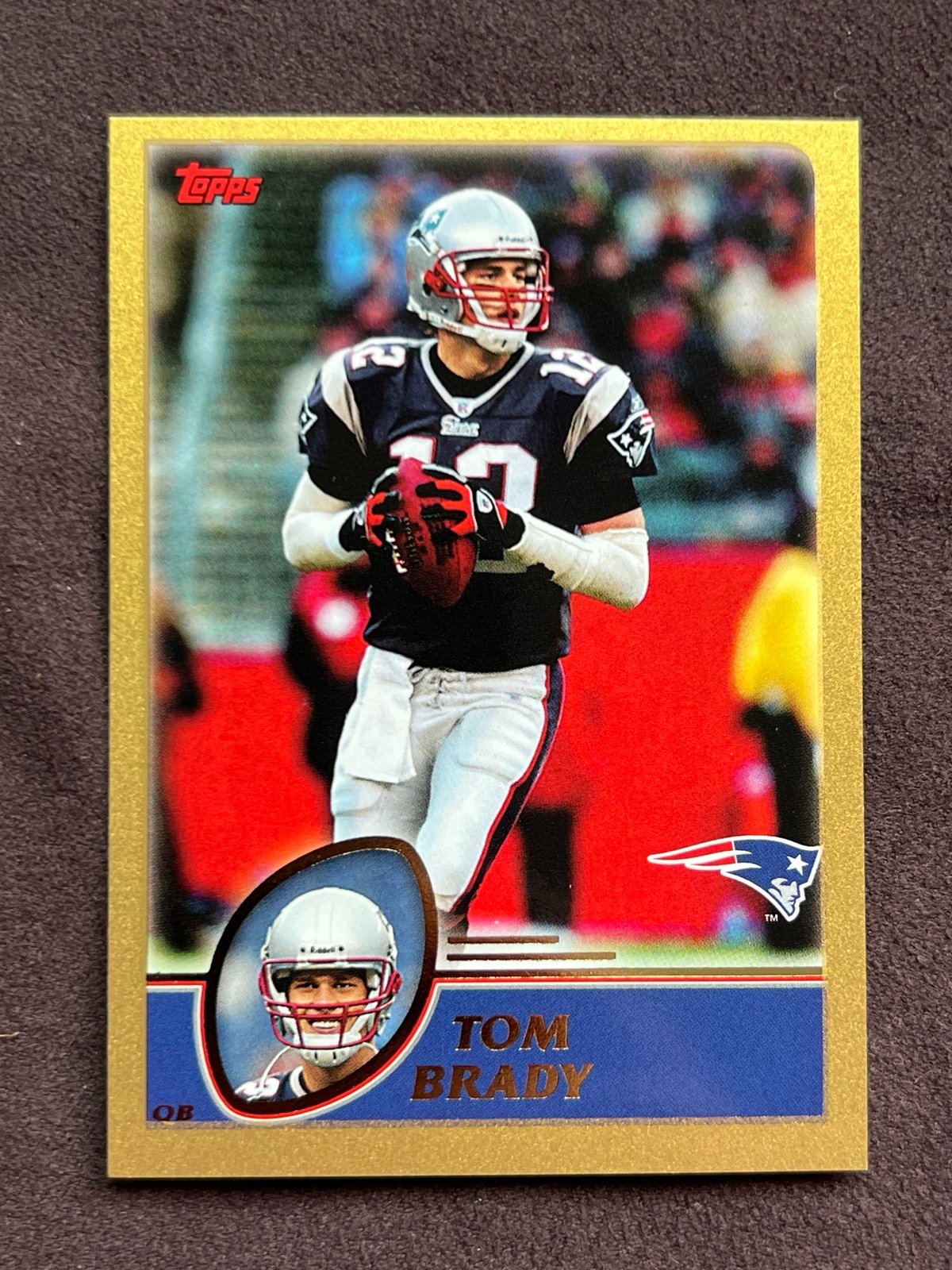 TOM BRADY 2003 Topps 258 Gold 123/499 New England Patriots Sp Parallel Qb