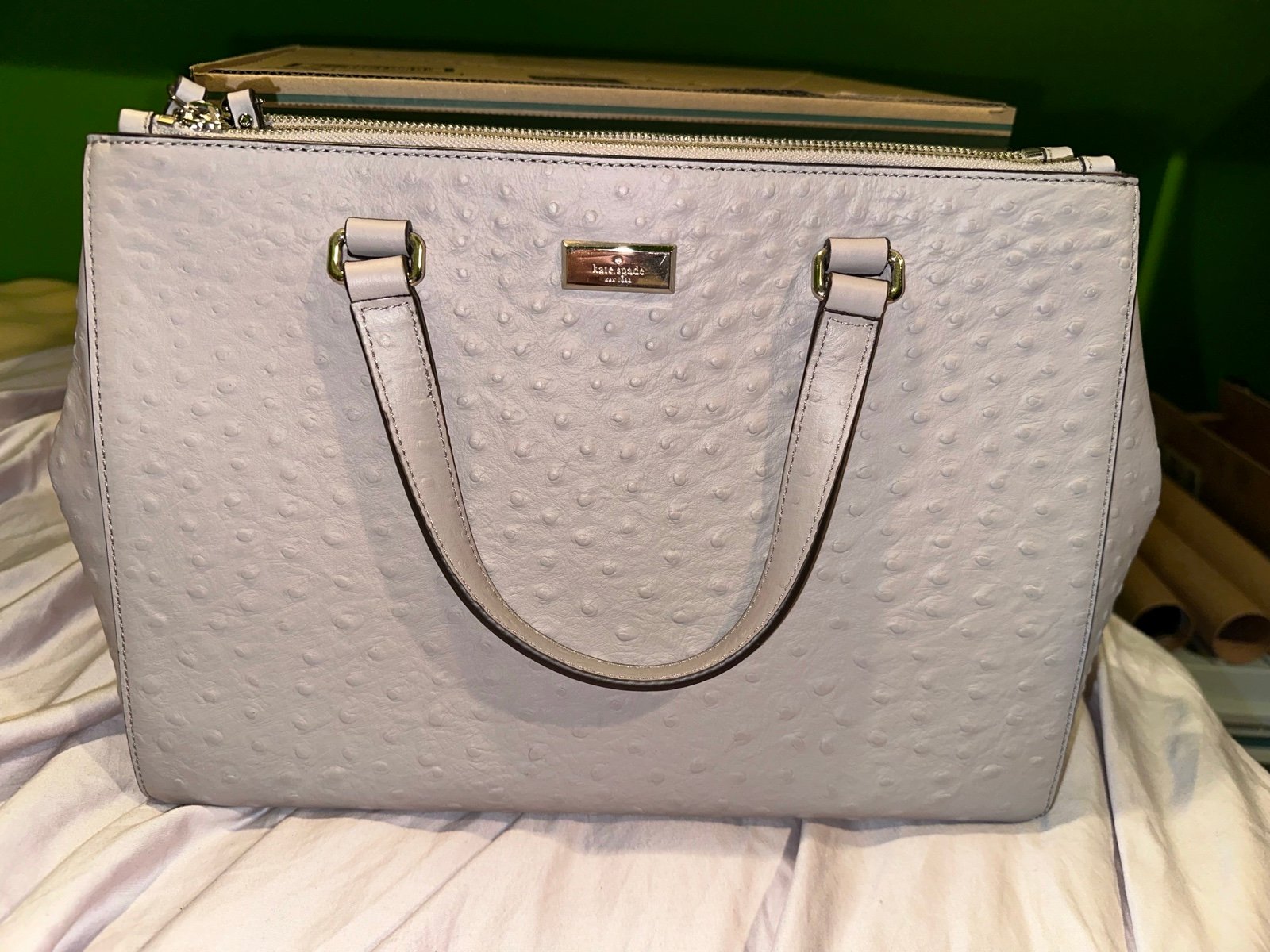 Kate Spade Bristol Drive Loden Ostrich Purse
