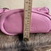 COACH Rugby Stripe Pink Leather Bleeker Duffle Crossbody Shoulder Bag F13357