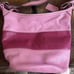 COACH Rugby Stripe Pink Leather Bleeker Duffle Crossbody Shoulder Bag F13357