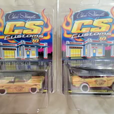 2 Hot Wheels Customs 55 gasser and 83 Silverado