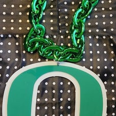 Oregon Ducks Acrylic Oversized NCAA Fan Chain Necklace