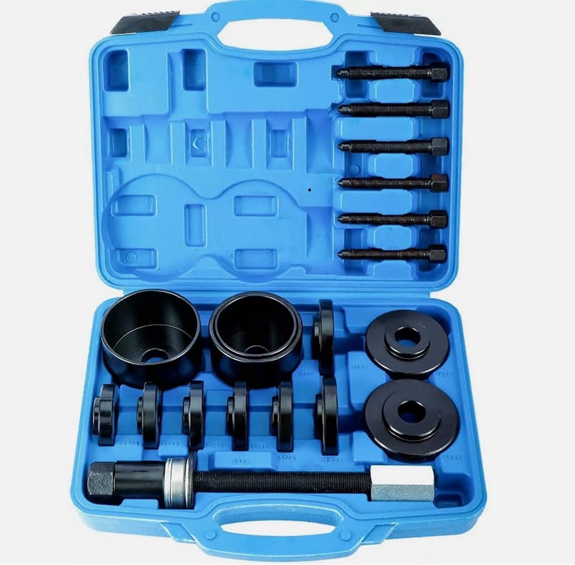 19PCS Universal Front Wheel Drive Bearing Puller Set Hub Removal Tool Repair Kit