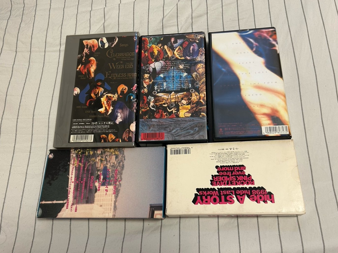 X JAPAN and hide VHS tape lot VHS