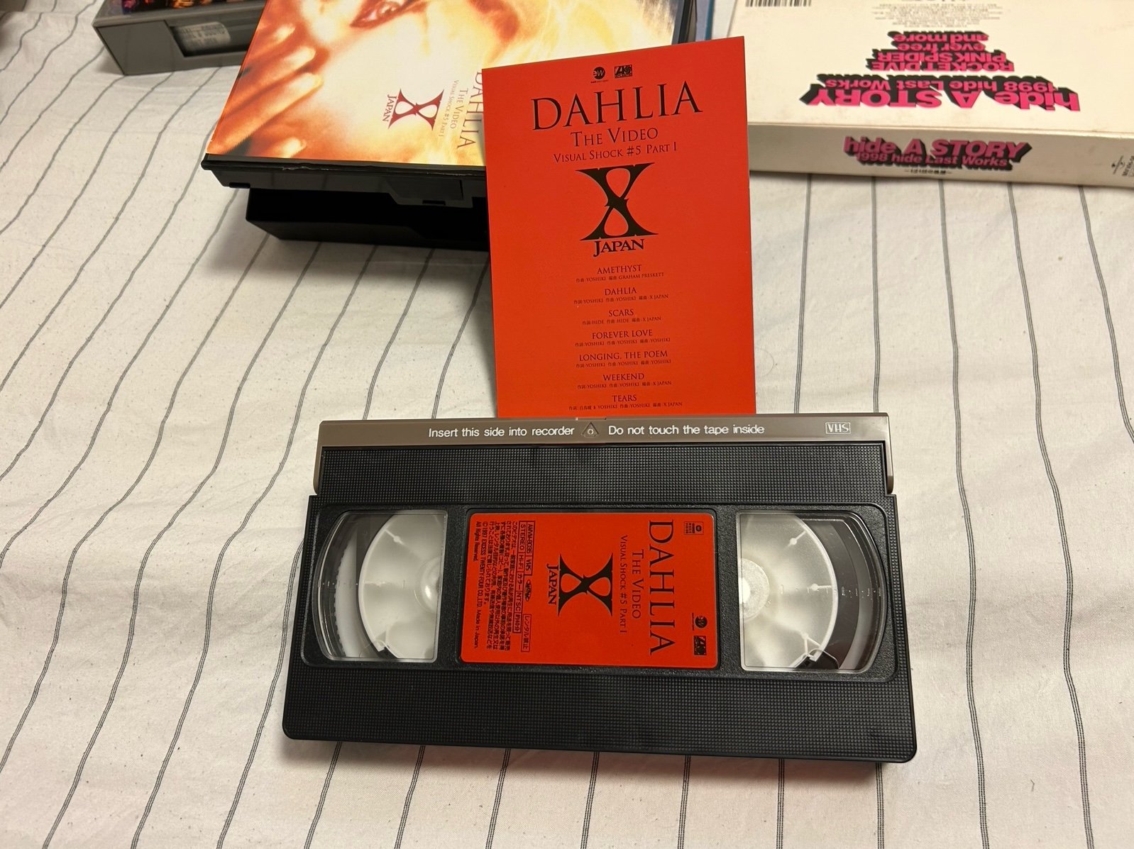 X JAPAN and hide VHS tape lot VHS