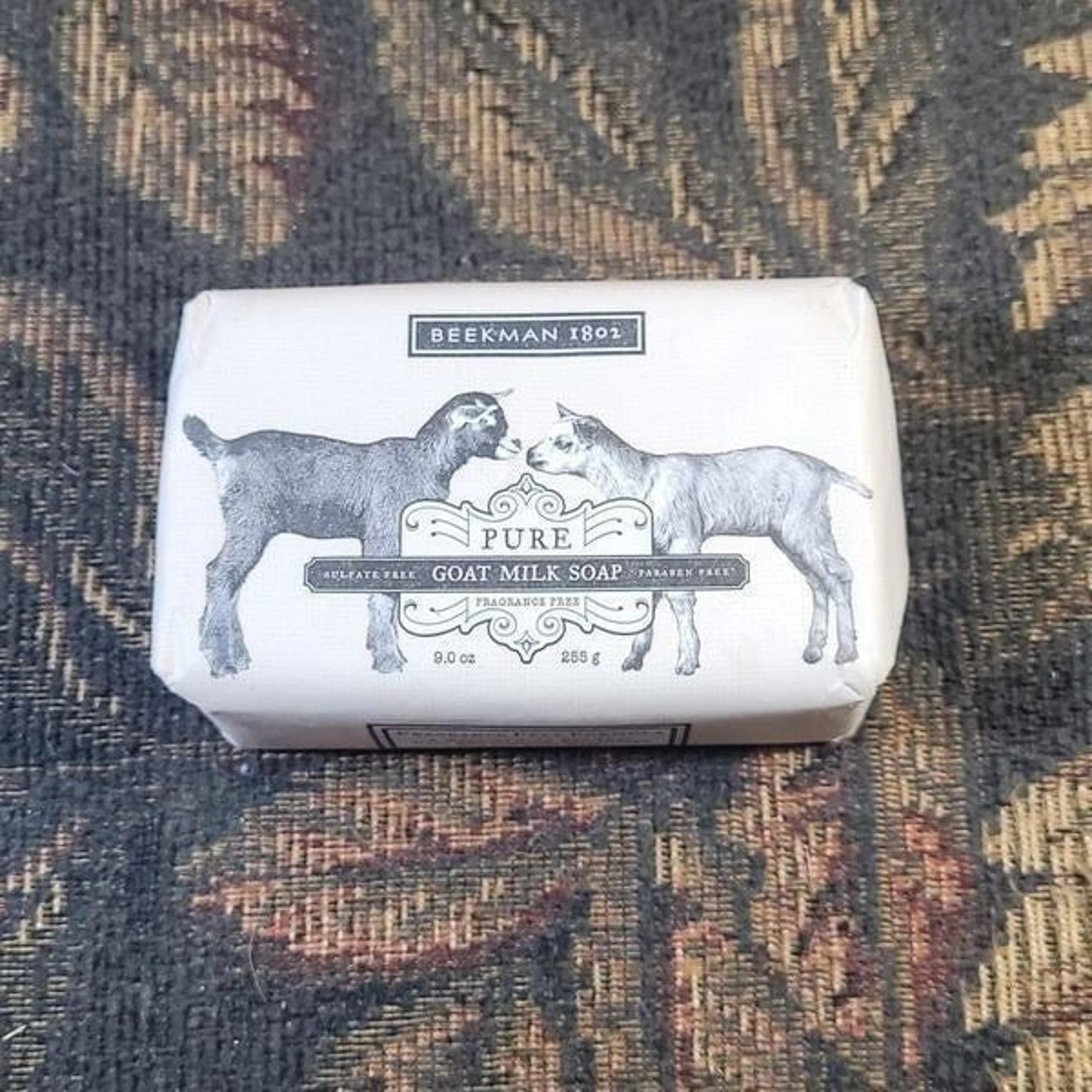 Beakman 1802 Pure Goat Milk 9 oz. Bar Soap- Unscented- NIP