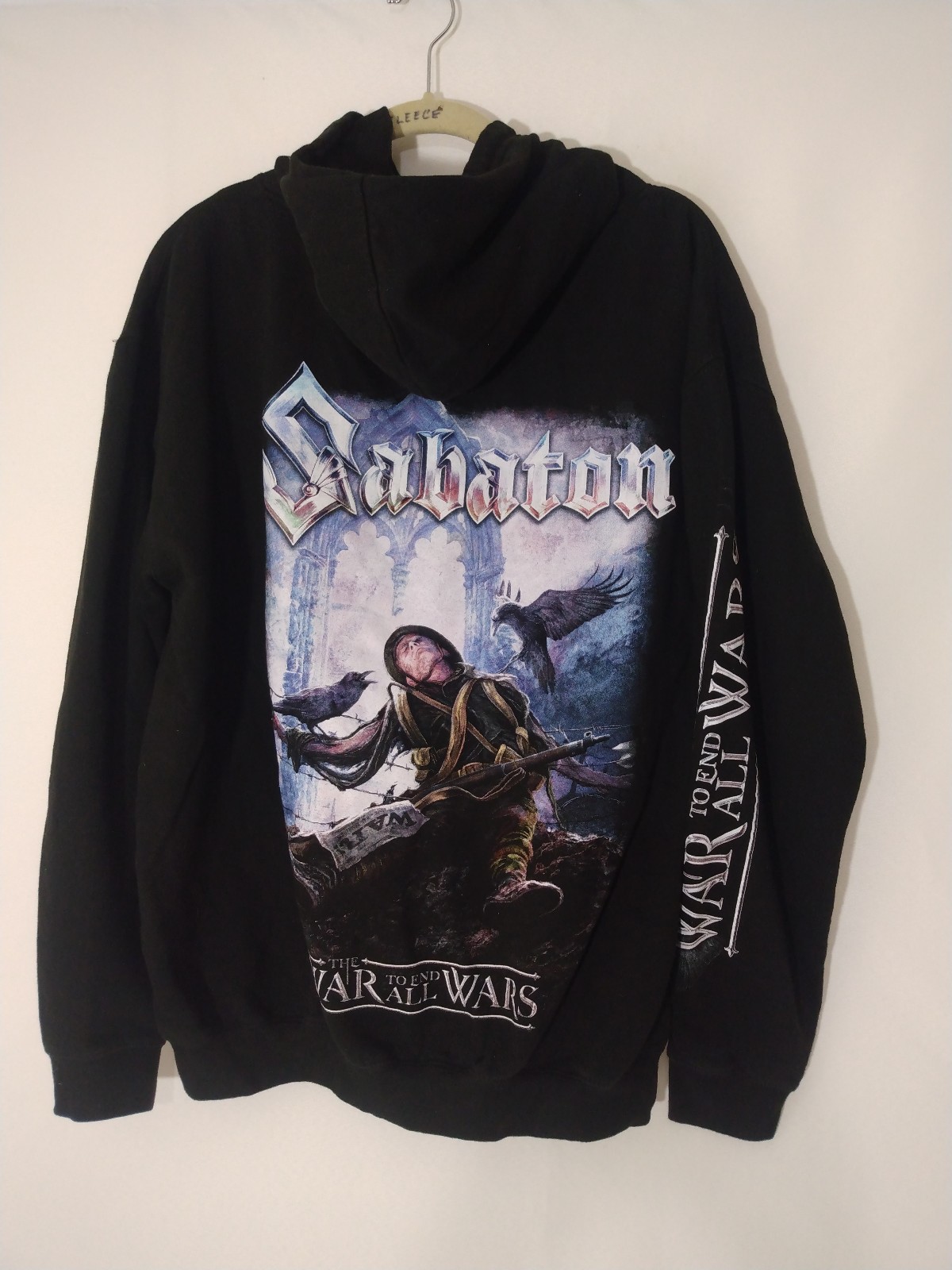 Mens Sabaton Band Full Zip Hoodie Jacket The War To End All Wars XL