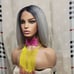 Salt and pepper gray black bob wig