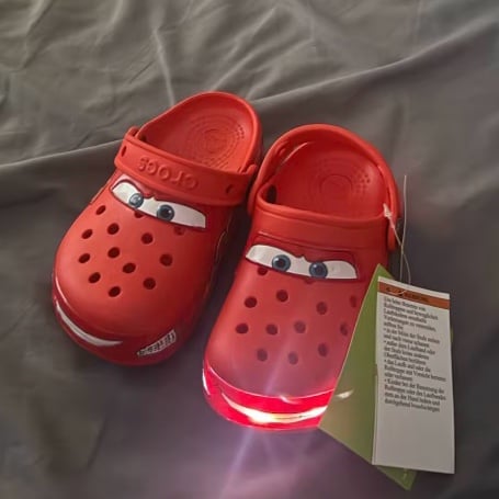 RESERVED Cars Lightning McQueen Crocs | Light Up | Kids Sizes C9 & J2
