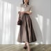 ZOZO Exclusive Color Polo Knit Docking Dress, Size M