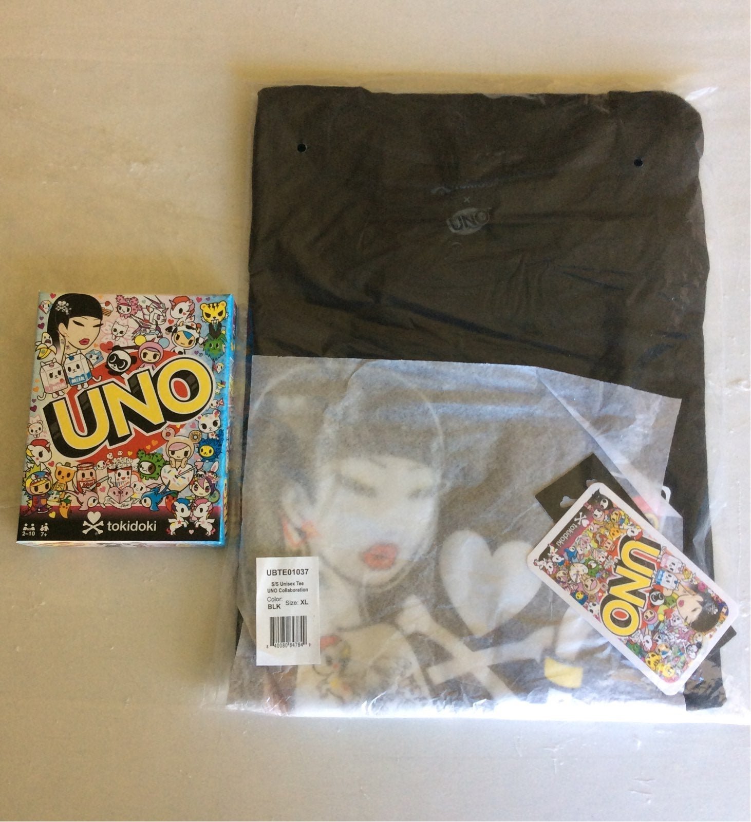 Tokidoki Limited UNO Card Game and T-Shirt