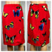 J.Crew Collection Monarch Butterfly Skirt Sz 2 Poppy Red Silk Linen Pencil