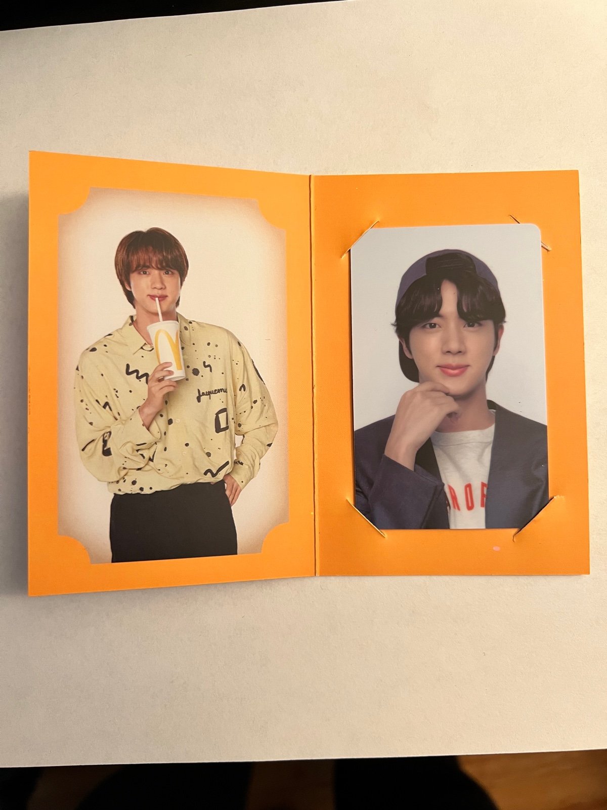 BTS Permission To Dance Official Photocard with Card Cover - Jin