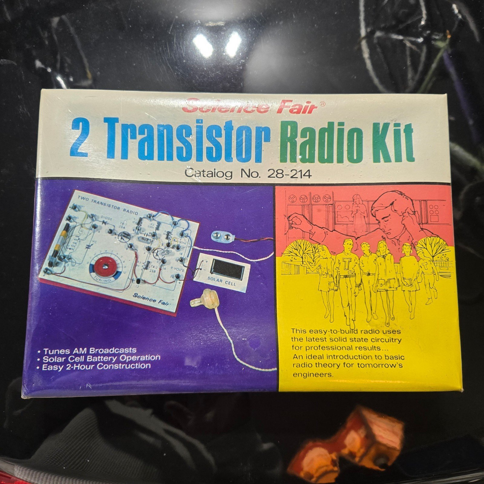 Tandy Corporation Science Fair 2 Transistor Radio Kit (1971). Never Opened
