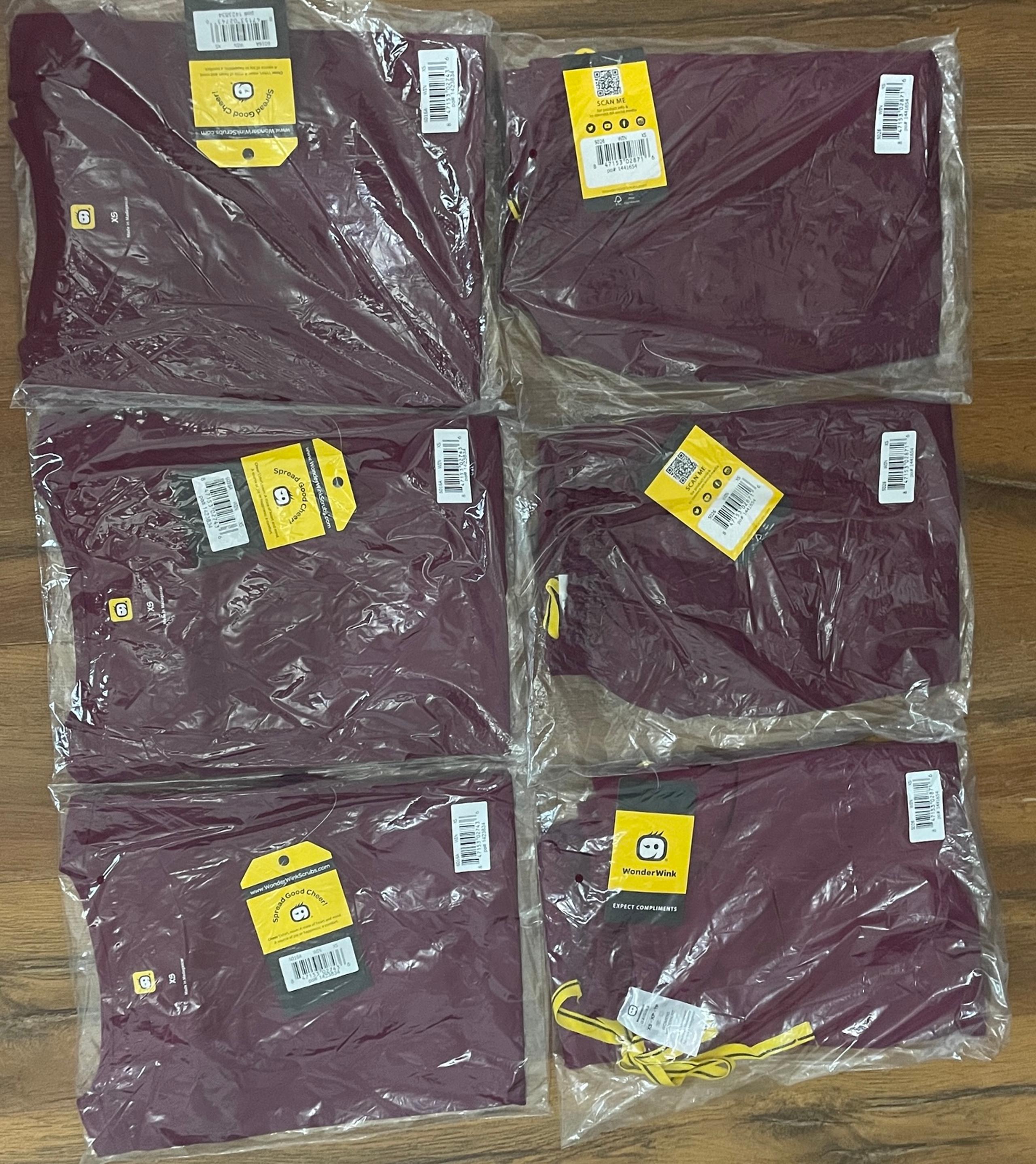 Wonderwink Wine Scrubs (3 Sets | NEW)!!!