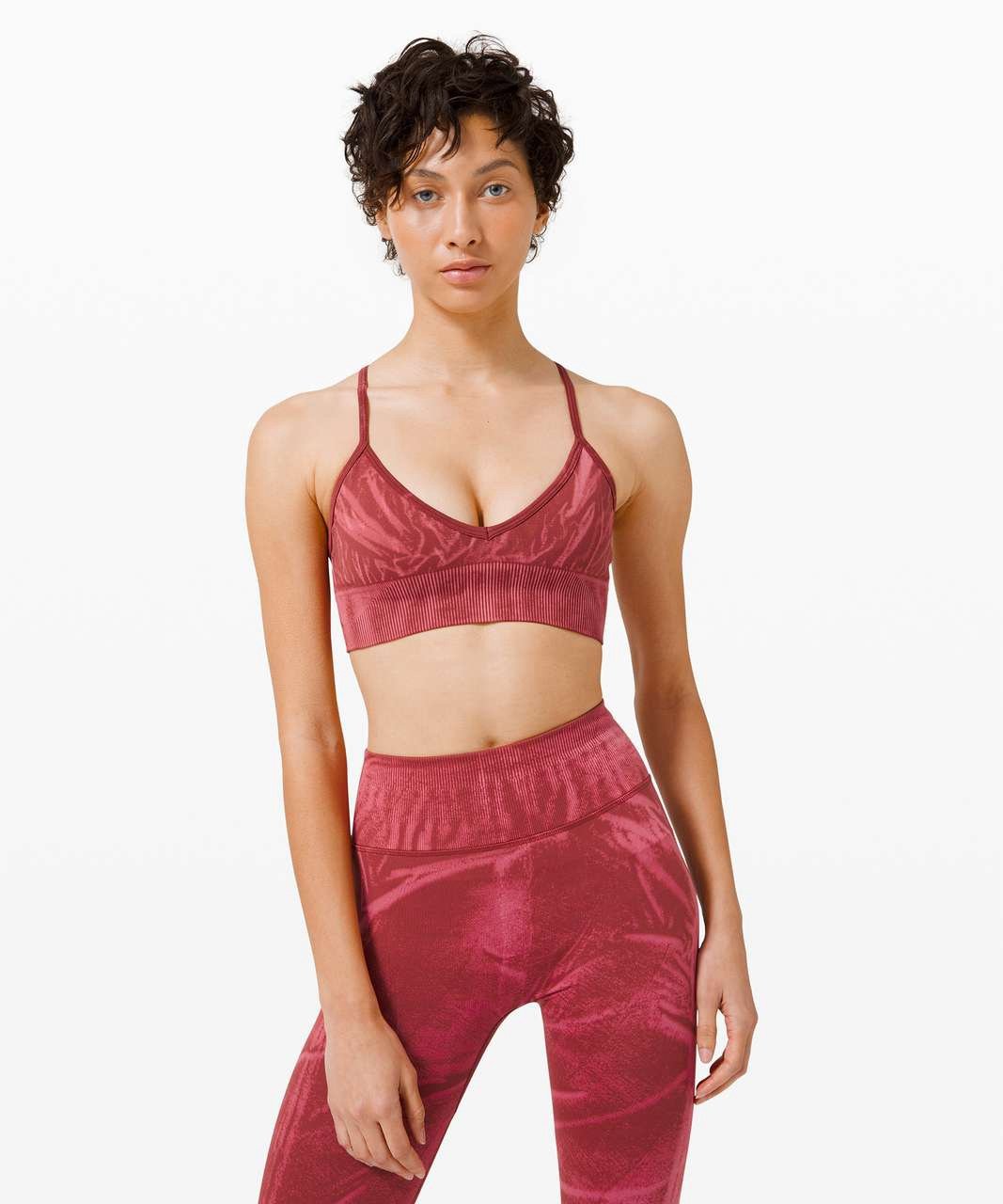 Lululemon Ebb To Street Bra Wash size 4 Stone Wash Chianti SWC1