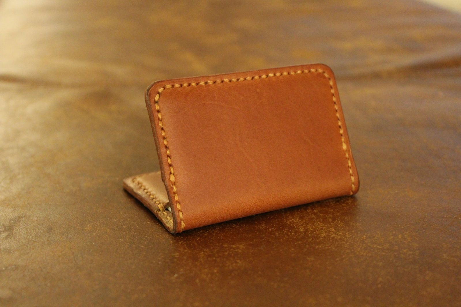 Handmade Leather Bi-Fold Wallet