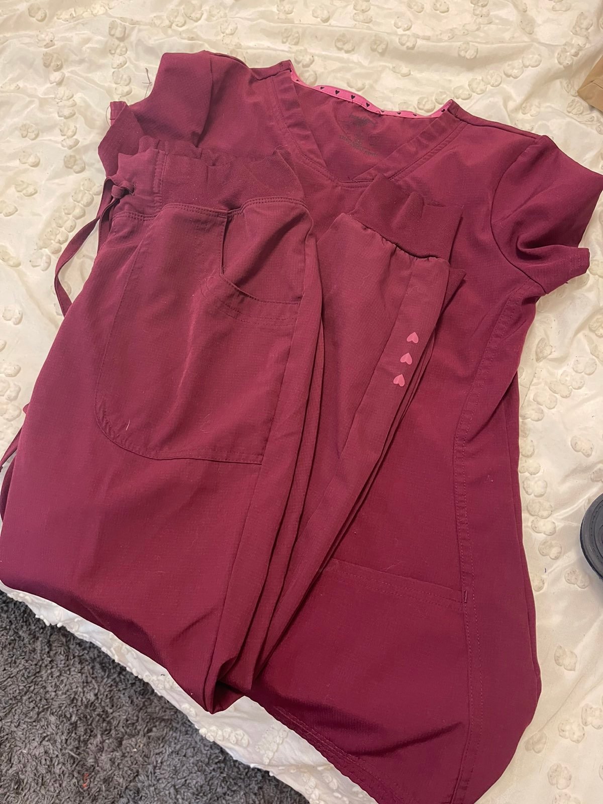 HeartSoul Scrub Set Maroon