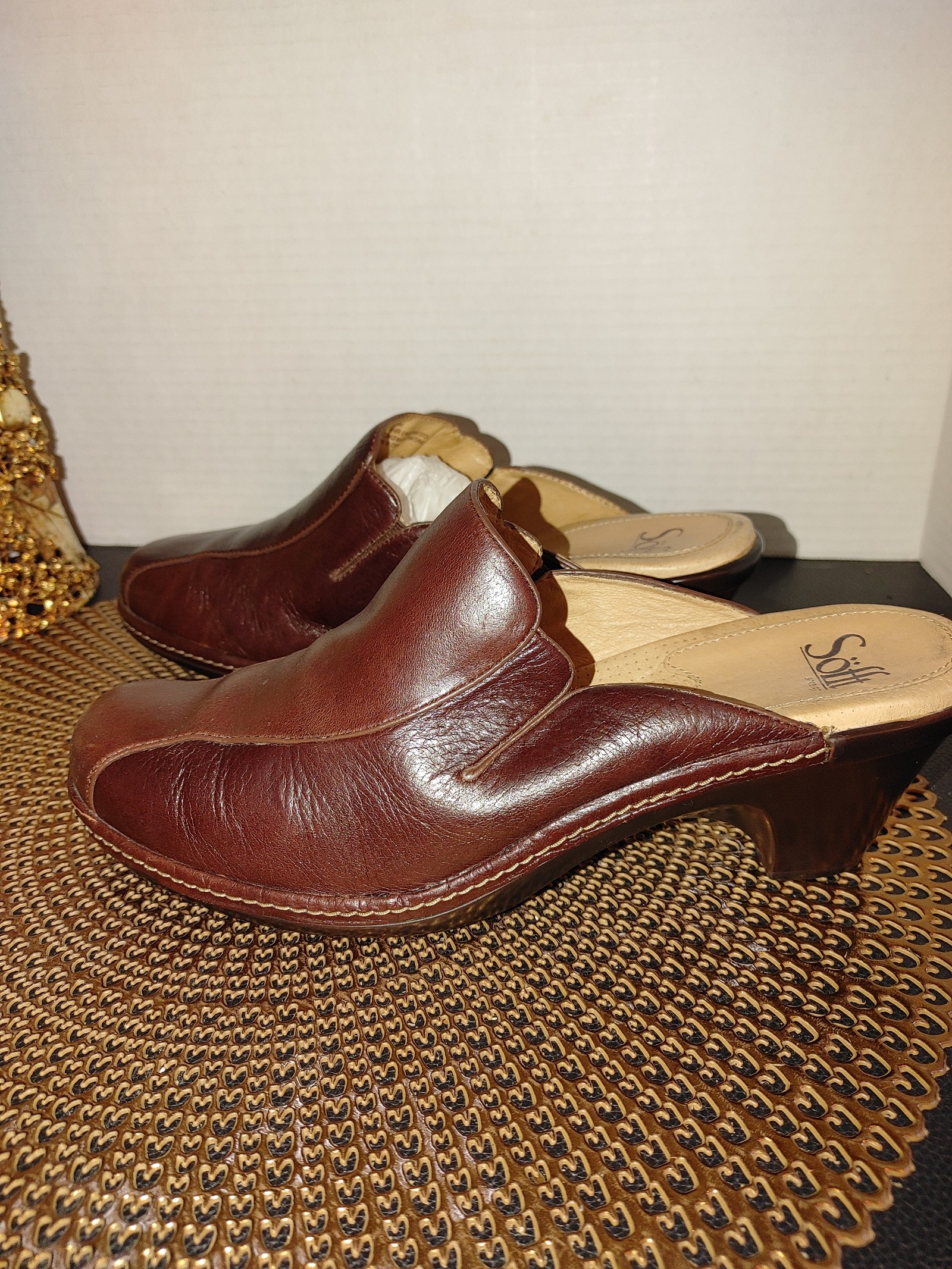 Sofft Leather Mules Size 9.5