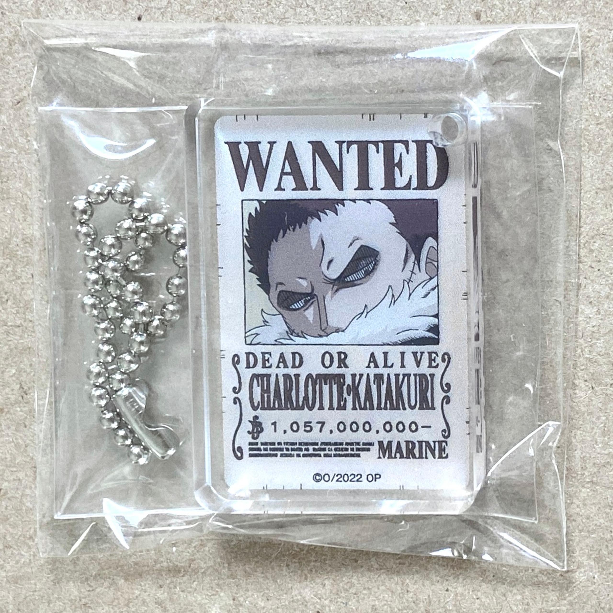One Piece Thick Acrylic Block Wanted Poster Katakuri Keychain
