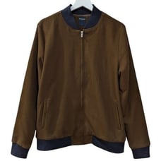 Devred 1902 Men's L Classic Bomber Jacket in Brown & Navy