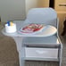 Children MySize Chair Desk With Storage Bin, Grey